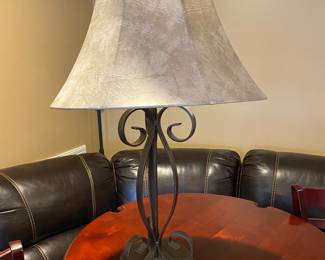 Metal Scroll Table Lamp