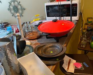 Electric Wok/Microwave/Candle Holders/Coca Cola Bottles/Krups Coffee Grinder