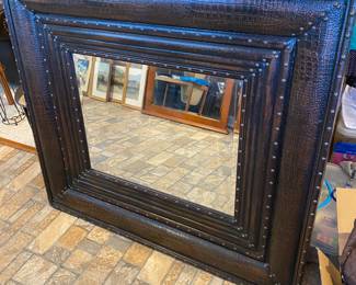 Large Embossed Mirror