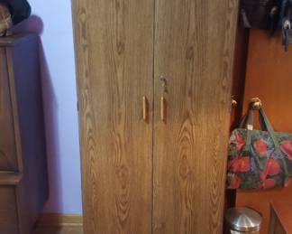 One of two storage closets 