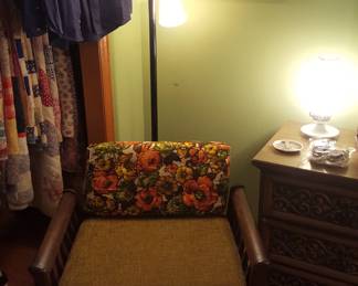 M C M chair, pole lamp. NOTICE! THE LAMP IS SOLD.