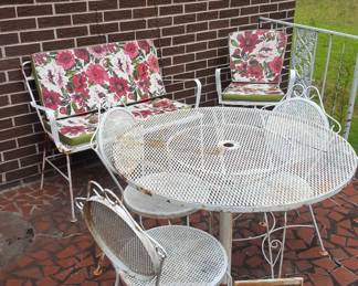 Some of the  wrought iron patio furniture 