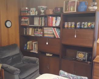 Teak double unit and one single unit 1 of 2 singles.