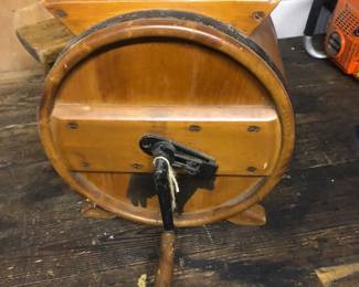 Wooden butter churn