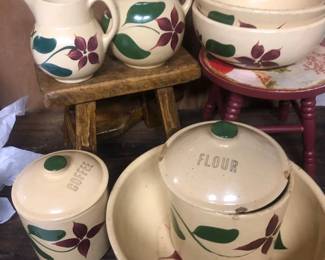 Watts pottery “starflower” pattern 