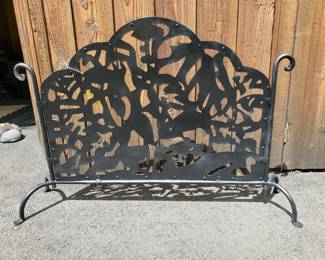  fireplace metal laser art screnn