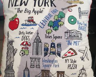 NY pillow 19in square