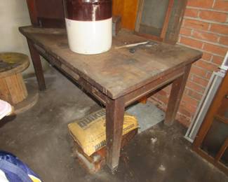 Antique Library Table