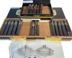 15 Partagas Black Label Gigante 6x60 Cigars (red sticker) AND 31 Partagas Black Label Gigante 6x60 Cigars (yellow sticker)
