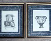 Pair Henry Moses Engraved Prints of Greek Urns
