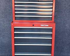 Craftsmen Red Enameled Tool Chest - Good Condition
