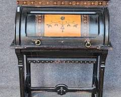 Antique East Lake Solid Roll Top Writing Desk
