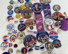 Vintage US Government Political Buttons and Pins
