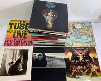 Original Vintage Vinyl Records - The Tubes, U2, The Who, Yellowjackets, Traffic, Van Halen, Pete Townshend, and More
