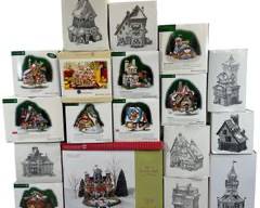 DEPARTMENT 56 North Pole Series Heritage Village Collection Reindeer Flight School, The Antler Inn, Frosty Pines Outfitters, Needles Tree Farm, Glacier Park Pavillon and More! Lot of 18

