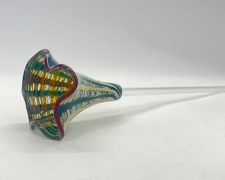Modern Murano Glass hand blown Art Glass Flower
