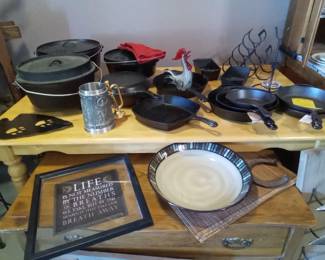 Lots of cast iron cookware - some is Lodge