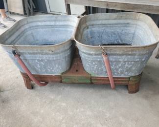 Double Galvanized Tubs