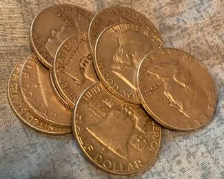 Franklin Silver Half Dollars