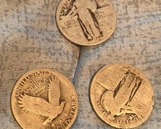Standing Liberty Silver Quarters