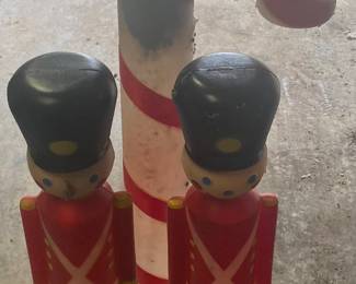Toy Soldier and Candy Cane Blow Molds