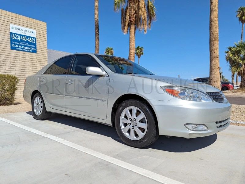 2003 TOYOTA CAMRY XLE 4-DOOR SEDAN
VIN: #JTDBF30K030111257
MILEAGE - APPROX. 48,350
CLEAN TITLE