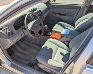 2003 TOYOTA CAMRY XLE 4-DOOR SEDAN
VIN: #JTDBF30K030111257
MILEAGE - APPROX. 48,350
CLEAN TITLE