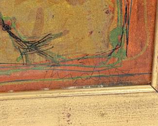 ST. FRANCIS OF ASSISI PAINTING, FRAMED
"HL FRANZ VON ASSISI"
PAINTED ON BOARD
SIGNED AND DATED (LOWER RIGHT CORNER) - ILLEGIBLE