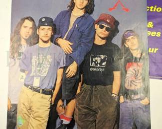 (8) VINTAGE BAND POSTERS VARIOUS SIZES AND CONDITIONS RUSTED R...