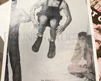 (8) VINTAGE BAND POSTERS VARIOUS SIZES AND CONDITIONS RUSTED R...