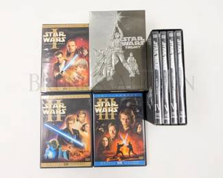 STAR WARS TRILOGY DVDS EPISODES 1-6