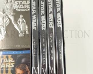STAR WARS TRILOGY DVDS EPISODES 1-6