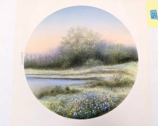 ARNOLD ALANIZ? PAINTING - WILDFLOWERS PAINTING - NO FRA...