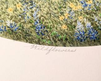 ARNOLD ALANIZ? PAINTING - WILDFLOWERS PAINTING - NO FRA...