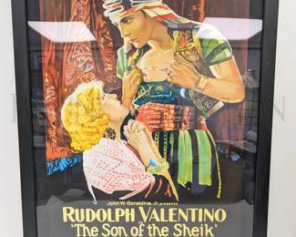 "THE SON OF THE SHEIK" LIMITED EDITION LITHOGRAPH MOVIE POST...