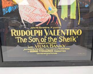"THE SON OF THE SHEIK" LIMITED EDITION LITHOGRAPH MOVIE POST...