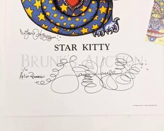 JAMIE HAYES ORIGINAL, SIGNED/NUMBERED "STAR KITTY" 1...