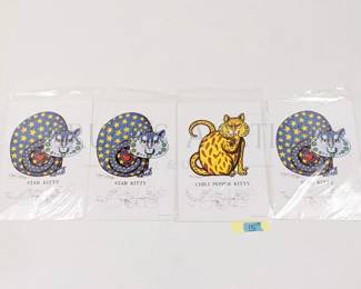 JAMIE HAYES ORIGINAL, SIGNED/NUMBERED "STAR KITTY" 1...