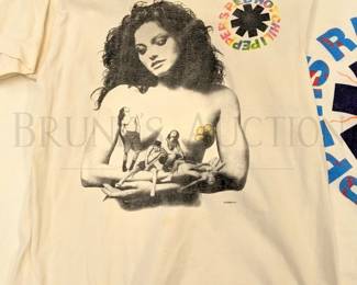 (3) VINTAGE "RED HOT CHILI PEPPERS" SHIRTS * WORN, NEEDS...