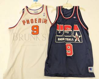 (2) DAN MAJERLE JERSEYS, #9 PHOENIX SUNS / USA BASKETBALL...