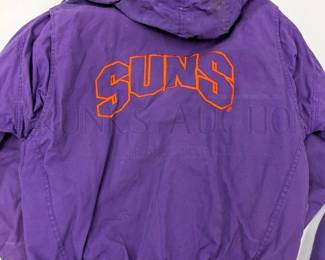 (2 PC) PHOENIX SUNS WINTER WEAR (1) PHOENIX SUNS COAT, OFFICIAL...
