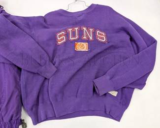 (2 PC) PHOENIX SUNS WINTER WEAR (1) PHOENIX SUNS COAT, OFFICIAL...