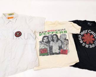 (3) VINTAGE "RED HOT CHILI PEPPERS" SHIRTS * WORN, NEEDS...