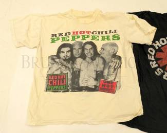 (3) VINTAGE "RED HOT CHILI PEPPERS" SHIRTS * WORN, NEEDS...