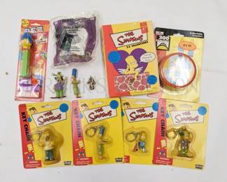 "SIMPSONS" TOYS, NIP (11) TOYS TOTAL - (8) IN ORIGINAL PACKAGI...