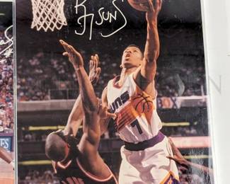 (6) PHOENIX SUNS PHOTOGRAPHS W/ ACRYLIC FRAMES 8" X 10" (2) DAN...