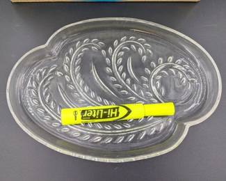 1950'S (8 PC) FEDERAL GLASS LUNCHEON SET IN ORIGINAL BOX (...