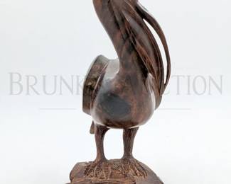 IRONWOOD PELICAN, HAND CARVED 11" T