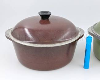 (6 PCS) CLUB ALUMINUM COOKWARE (1) POT W/ LID, GREEN (1) POT W/ L...