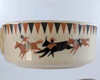 (3 PCS) COUNTRY POTTERY DINNERWARE (2) POPPY TRAIL RO...